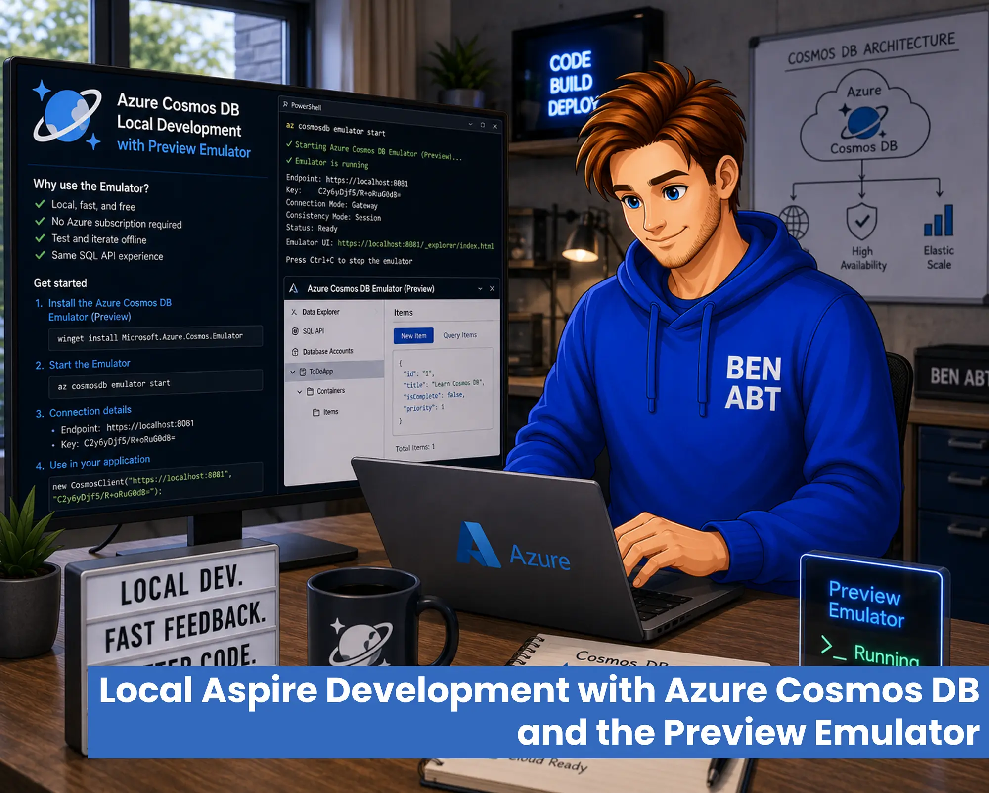 Local Aspire Development with Azure Cosmos DB and the Preview Emulator