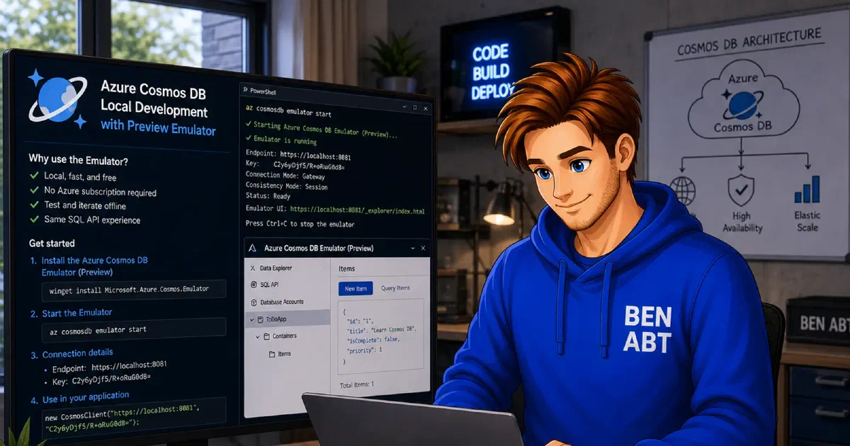Local Aspire Development with Azure Cosmos DB and the Preview Emulator